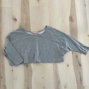 Philosophy Heather Gray Crop Top